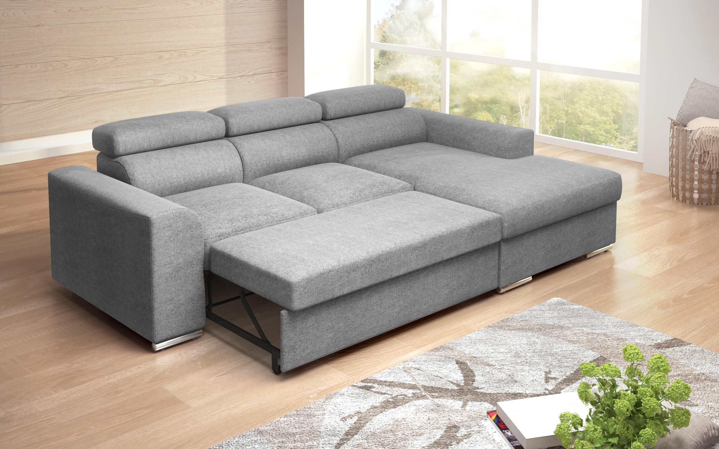 Extendable corner sofa Morgan, grey  9